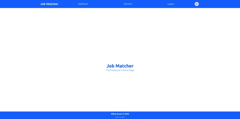 JobMatcher: Contract-to-Payment State System interface preview
